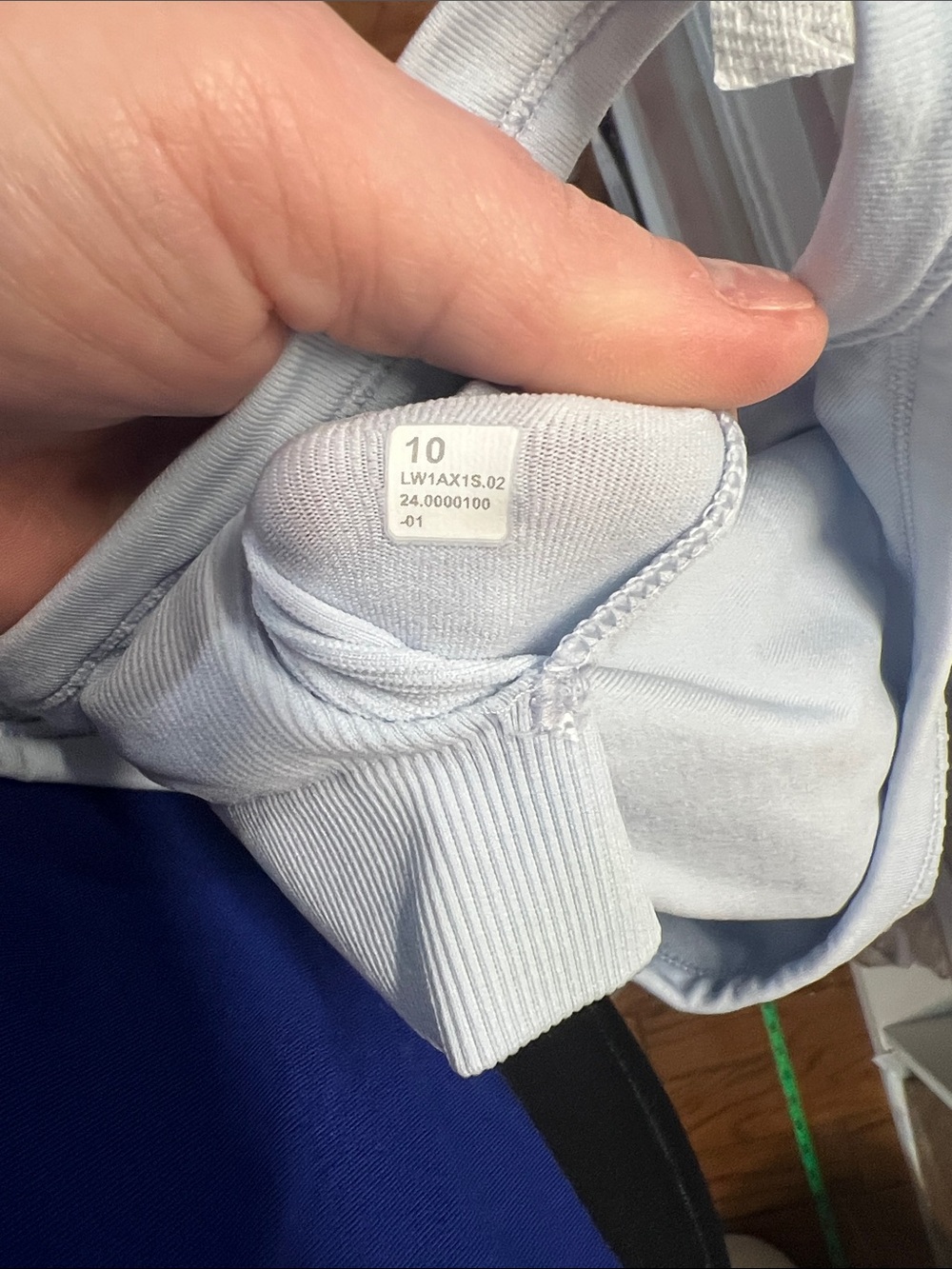 12. Lululemon Ebb to Street Tank Top Blue size 10 - Picture 7 of 12